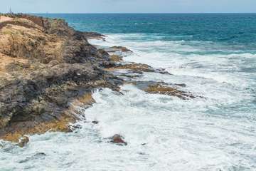 Montañas de agua en la costa de Telde (Foto Antonio Rico)